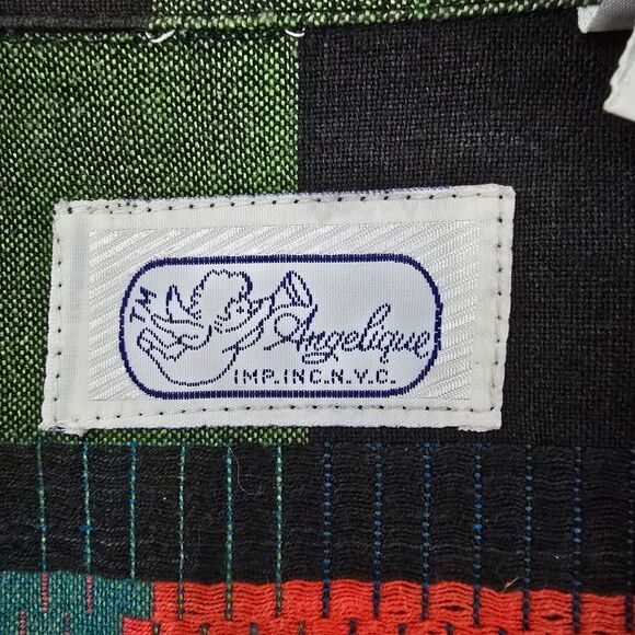 VTG Angelique NYC womens jacket L Aztec‎ Navajo tapestry Fair 4794 - Picture 9 of 10